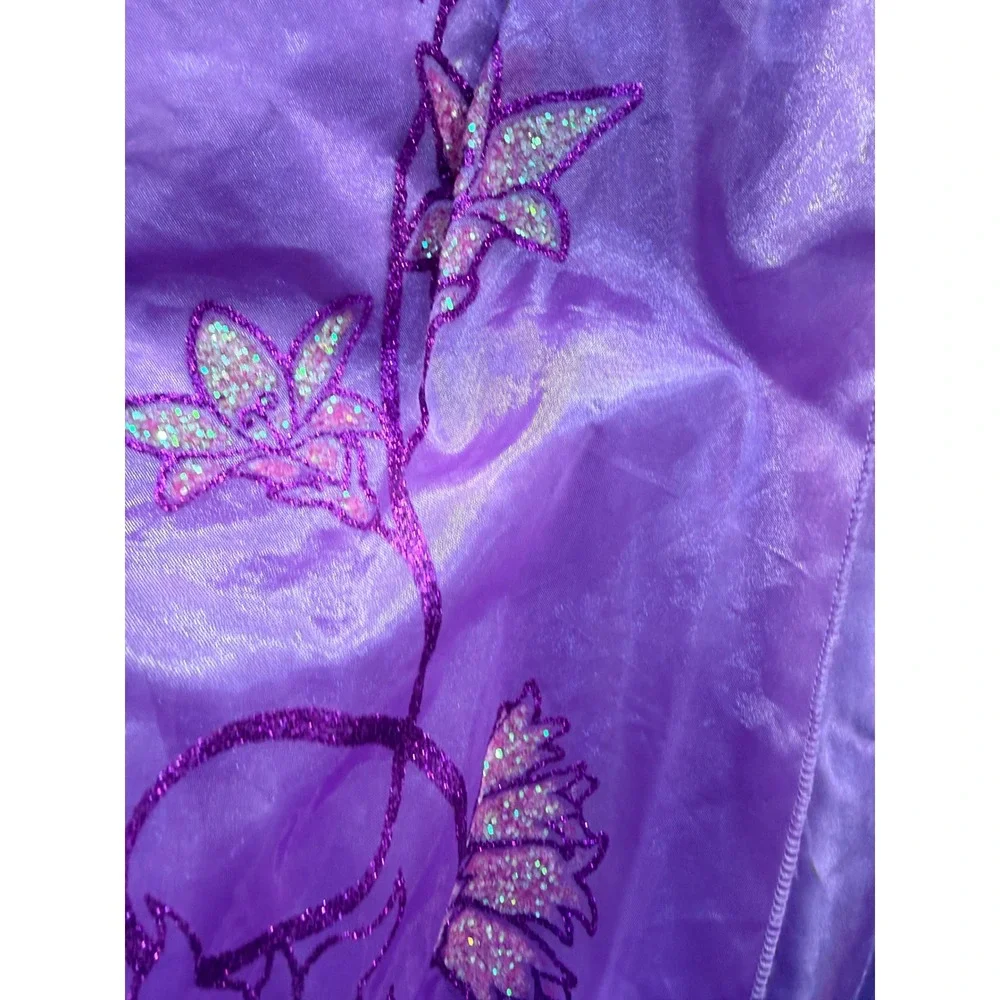 Disney Store Rapunzel Tangled Costume Dress Braided Headband 9/10 Purple Kids